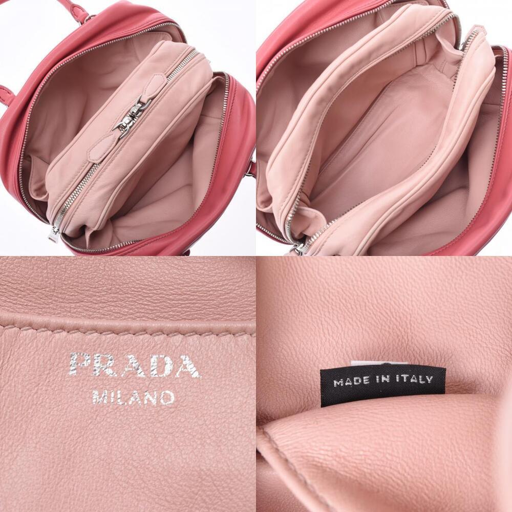 Prada Handbag Bag Pink Calfskin Boston - Picture 11 of 11